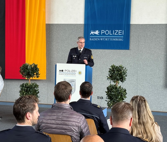 POL-Einsatz: Bereitschaftspolizeidirektion Bruchsal unter neuer Führung