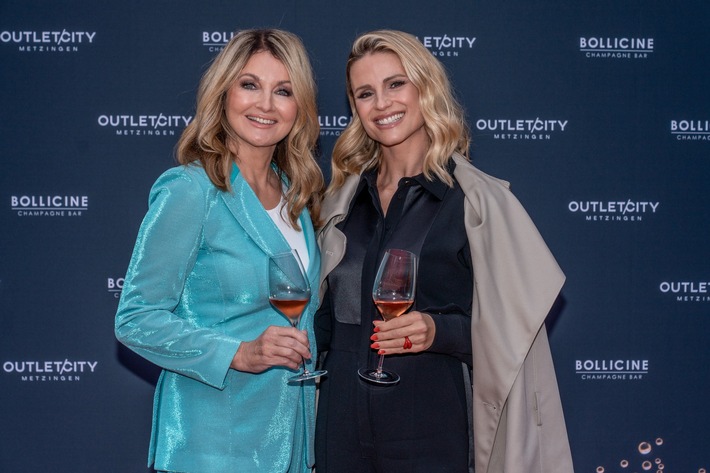 Outletcity Metzingen: EUROPAS GRÖSSTES OUTLET FEIERT CHAMPAGNE BAR OPENING  MIT PROMINENTEN GÄSTEN WIE MICHELLE HUNZIKER, FRAUKE LU-DOWIG, LEONIE HANNE uvm.