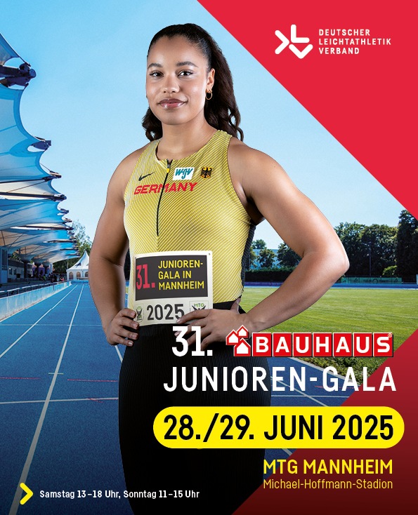 31. BAUHAUS Junioren-Gala in Mannheim:  BAUHAUS unterstützt Talente auf dem Weg zur U20-EM