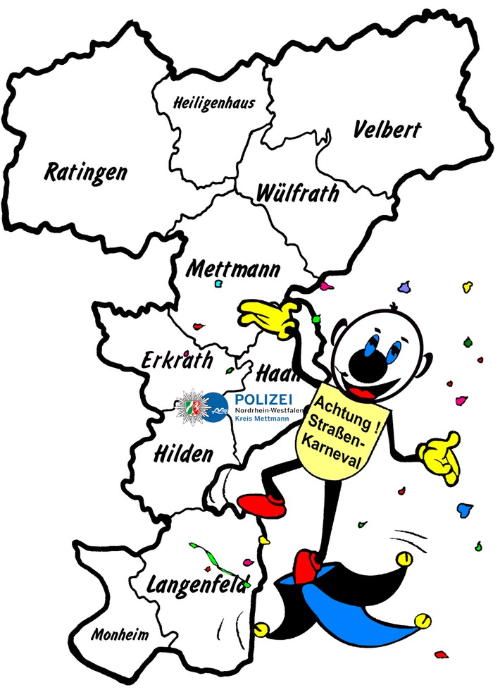 POL-ME: 3. Karnevalsbilanz aus dem Neanderland - Kreis Mettmann - 2002161