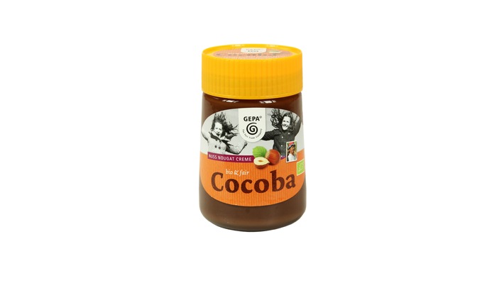 Getestet und für "gut" befunden: GEPA "Bio Cocoba Nuss Nougat Creme" / 18 Nuss-Nougat-Cremes von Stiftung Warentest geprüft / GEPA-Produkt ist eine von zwei "besten Bio-Cremes"
