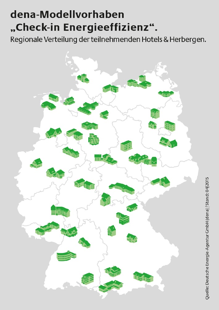 Startschuss für die Herbergen der Zukunft / Teilnehmer im dena-Modellvorhaben &quot;Check-in Energieeffizienz&quot; stehen fest