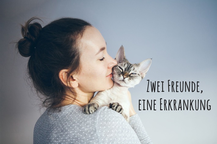 Zwei Freunde - eine Erkrankung / Am 17.05. ist Welthypertonietag: Hoher Blutdruck auch für Katzen gefährlich