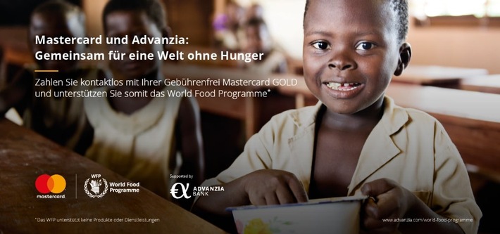 Mastercard und Advanzia: Gemeinsam für eine Welt ohne Hunger