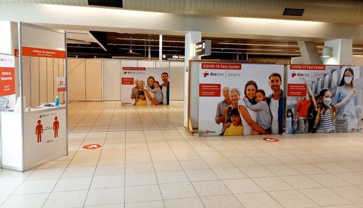 HealthCare Anbieter EcoCare eröffnet Corona Testzentrum im Flughafen Hamburg