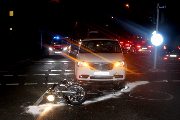 POL-AC: Motorradfahrer bei Unfall schwer verletzt