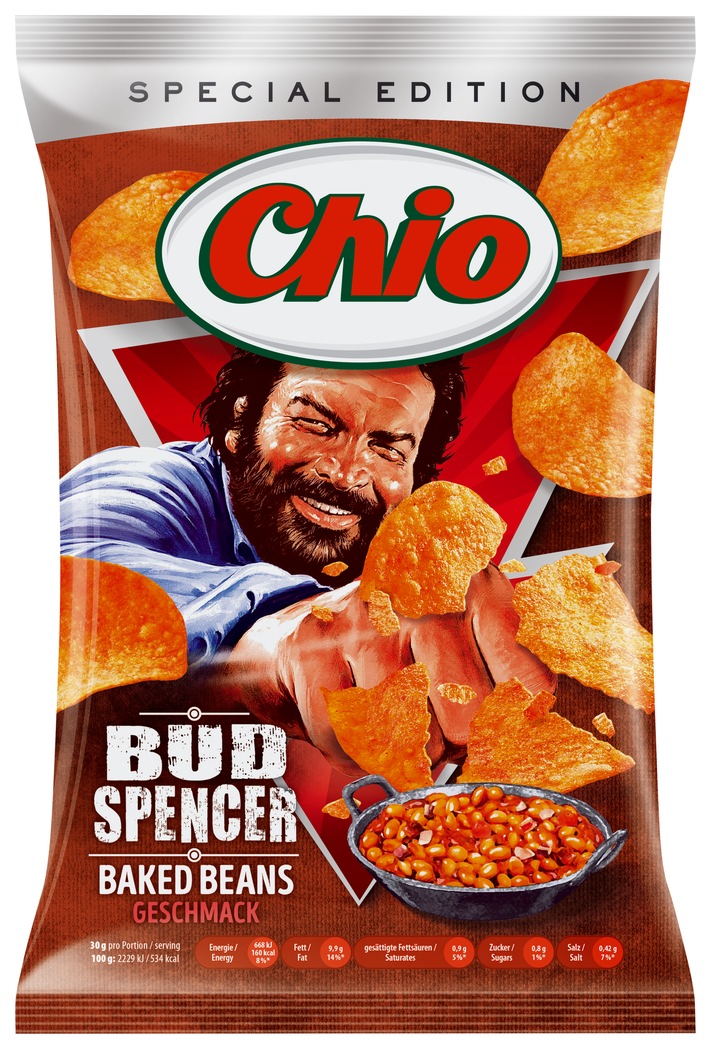 Zwei sind nicht zu bremsen: Die neue Chio Chips Limited Edition Bud Spencer &amp; Terence Hill
