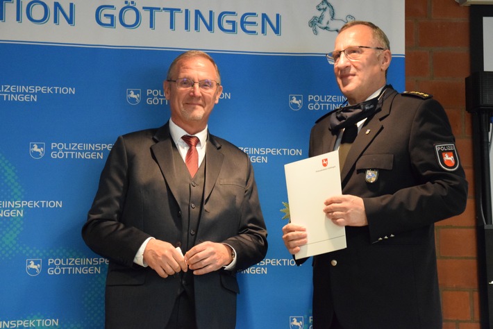 POL-GOE: Wechsel in der Leitung der Polizeiinspektion Göttingen: Rainer Nolte folgt auf Thomas Rath