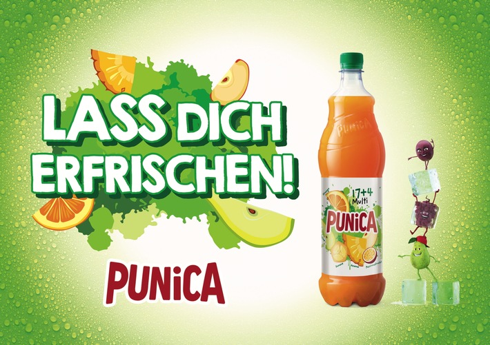 Frisch, frischer, Punica! / Starker Marken-Relaunch mit fruchtiger Unterstützung