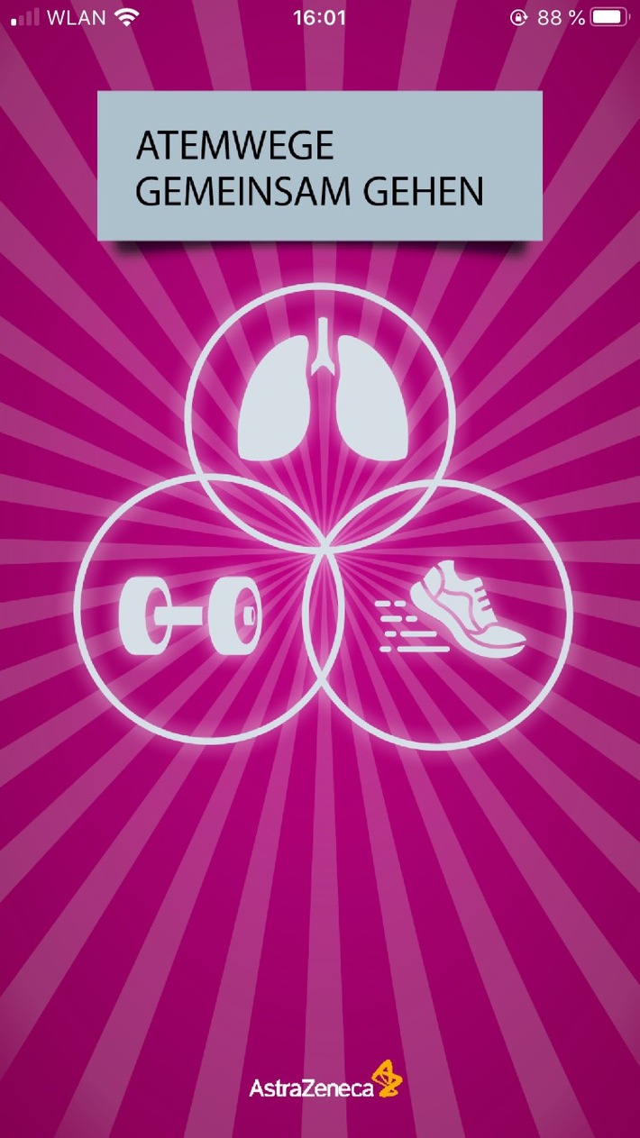 Aktion "Atemwege gemeinsam gehen": Kostenlose Trainings-App für Menschen mit Asthma - für mehr Motivation und einen aktiveren Alltag