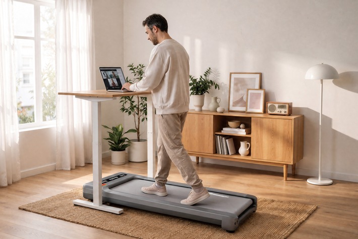 Merach UltraWalk W60 Plus - Das Walking Pad, das Gelenke schützt, Zoom-Calls leise begleitet und für viele Jahre hält