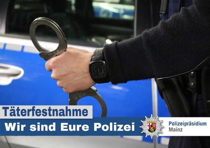 POL-PPMZ: Mainz-Altstadt - Ohne Führerschein unterwegs - Verfolgungsfahrt
