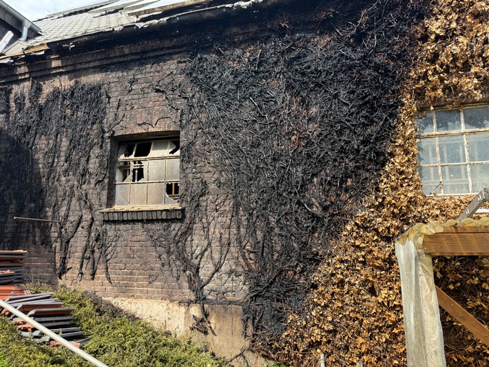 Feuerwehr Kalkar: Gebäudebrand
