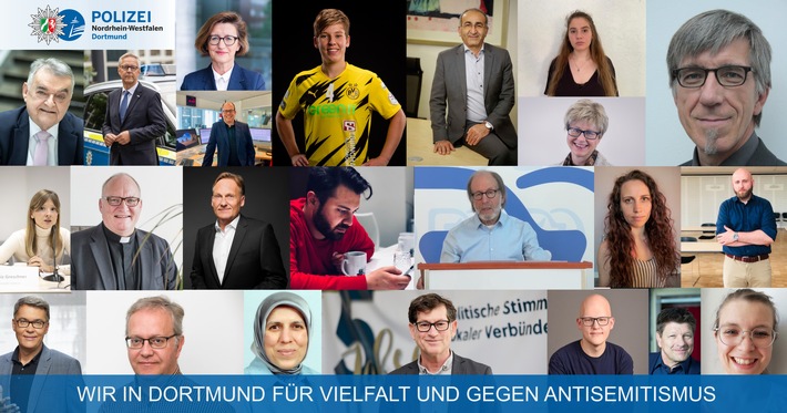 POL-DO: &quot;Wir in Dortmund - für Vielfalt und gegen Antisemitismus&quot;: Kampagne wirbt für friedliche Verständigung