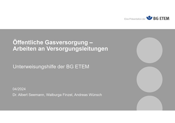 Öffentliche Gasversorgung: Arbeiten an Versorgungsleitungen