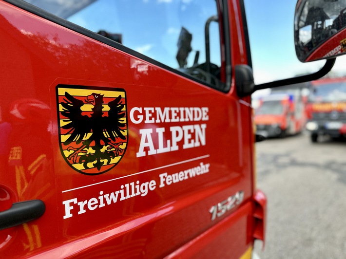 FW Alpen: Ausgelöste Brandmeldeanlage