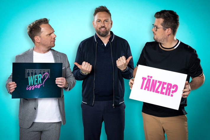Wer ist hier der Tänzer? Chris Tall & Ralf Schmitz rätseln in der neuen ProSieben-Show "Wer isses?" ab Dienstag, 27. Februar, gegeneinander