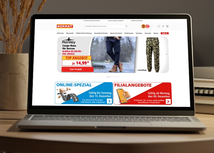 NORMA24 bekommt einen moderneren Look: Neue IT-Plattform bringt mehr Transparenz und Übersichtlichkeit / Discounter stellt Onlineshop auf zukunftsfähiges System Spryker um