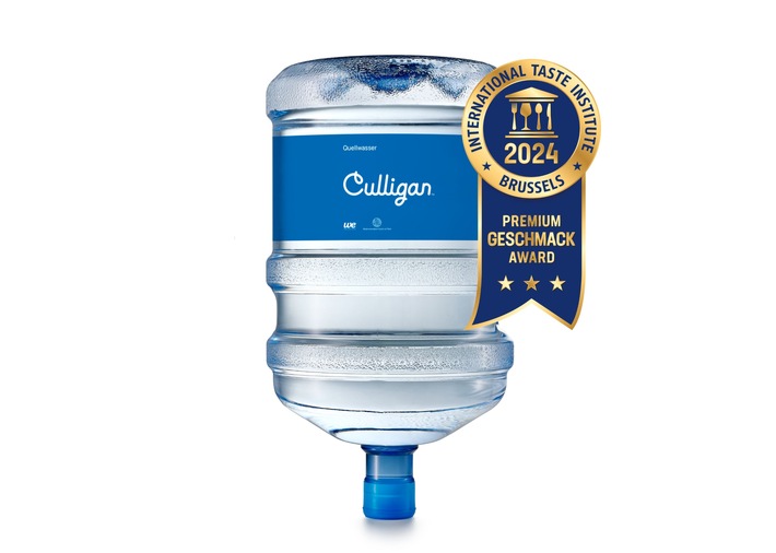 Culligan Deutschland erhält Superior Taste Award für herausragendes Quellwasser in Premium-Qualität