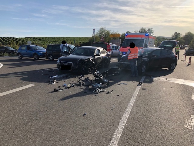 POL-PDNW: Bad Dürkheim - Verkehrsunfall mit mehreren Verletzten