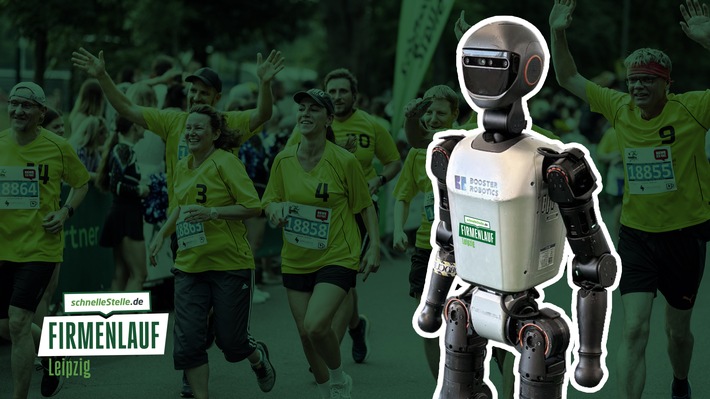 Erstmals in Europa: Humanoider Roboter namens Booster läuft beim schnelleStelle.de Firmenlauf in Leipzig mit