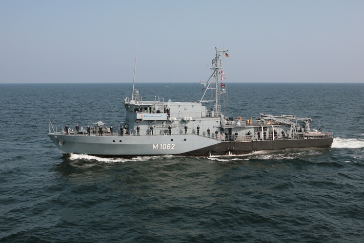 Minenjagdboot &quot;Sulzbach-Rosenberg&quot; kehrt von NATO-Einsatz zurück (BILD)