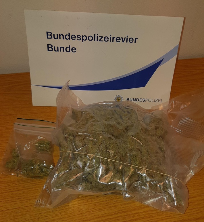 BPOL-BadBentheim: Mit Marihuana im Gepäck über die Grenze