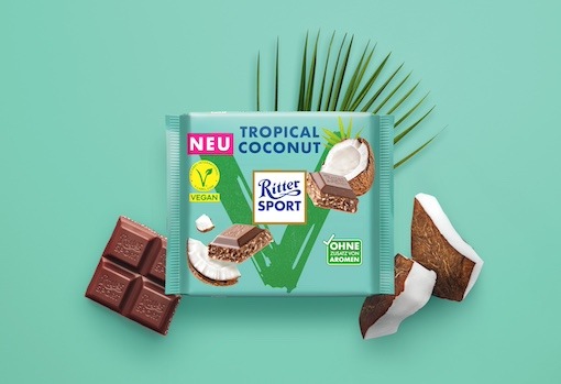 Neu zum Veganuary 2026: Ritter Sport Vegan Tropical Coconut