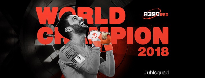 Hugo Lloris becomes world champion wearing uhlsport goalkeeper gloves / Hugo Lloris and Danijel Subasic wore goalkeeper gloves by uhlsport in the 2018 World Cup finals