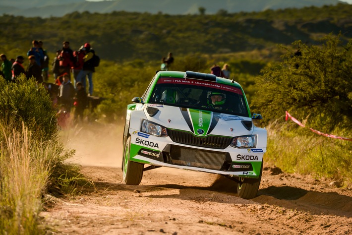 Rallye Mexiko: SKODA Werksfahrer Pontus Tidemand kämpft um Tabellenführung in der WRC 2 (FOTO)