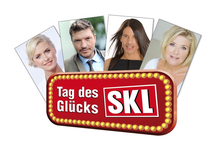 Zum Glück braucht es vier Promis / Jutta Speidel, Lena Gercke, Hardy Krüger jr. und Jorge Gonzalez sind am 25. Oktober die Glückspaten der SKL-Millionen-Show zum &quot;Tag des Glücks&quot;. (BILD)