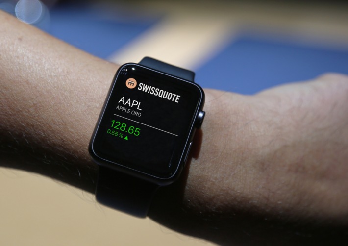 Swissquote erste Schweizer Bank mit App für Apple Watch
