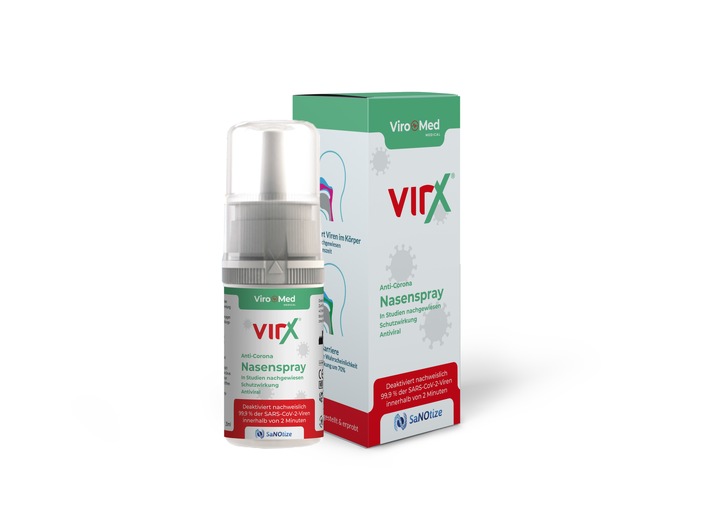Neue Studien belegen Wirksamkeit von Corona Nasenspray: VirX enovid Nasenspray verhindert Infektionen. (FOTO)