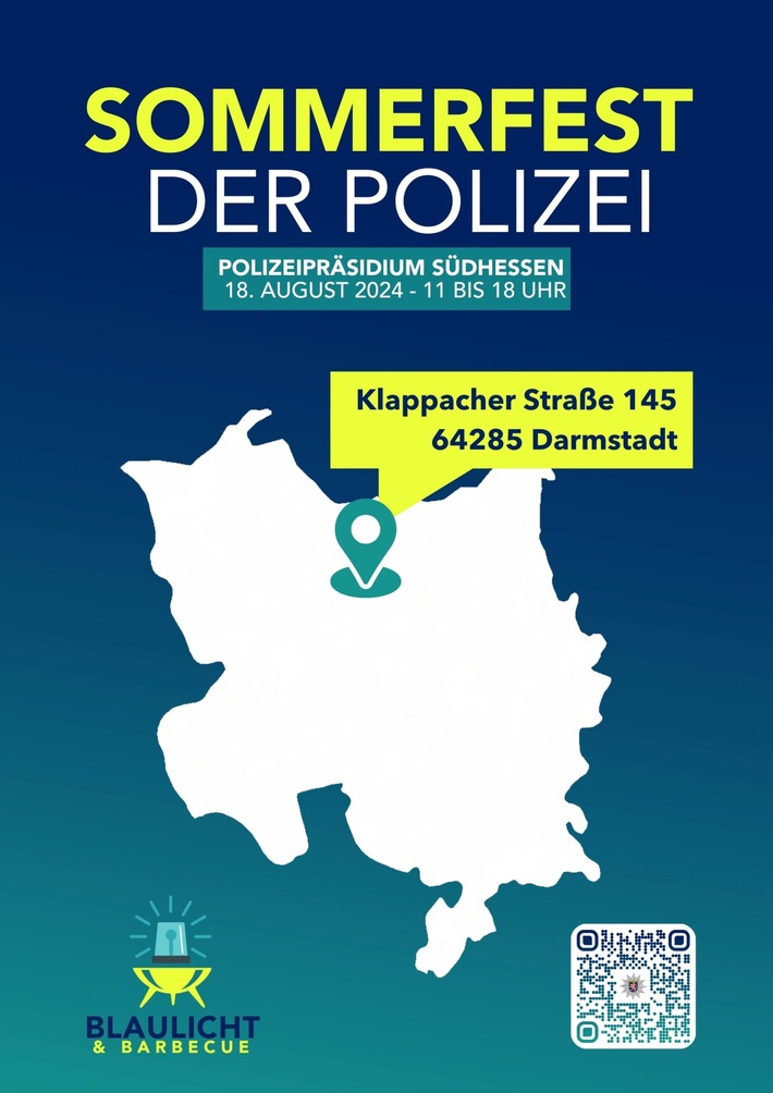 POL-DA: Darmstadt / Südhessen: &quot;Blaulicht und Barbeque&quot; / Sommerfest der Polizei