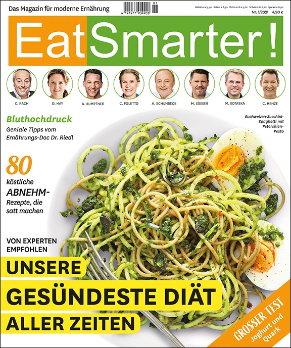 EAT SMARTER Heft 1/2021 - die große Abnehmausgabe mit der gesündesten Diät aller Zeiten