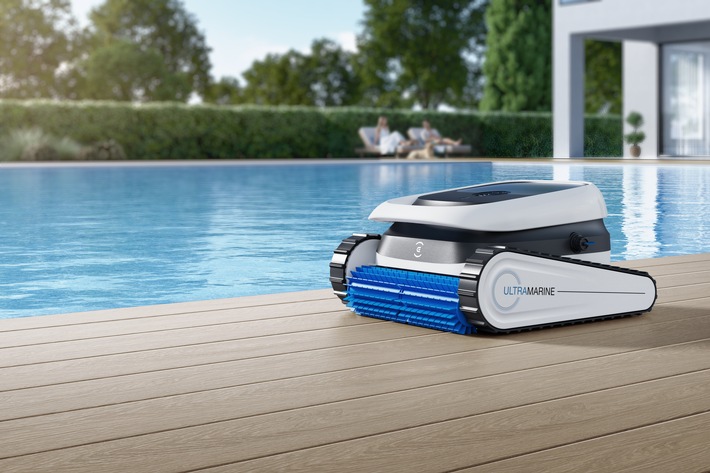 ECOVACS erweitert sein Robotics-Portfolio um Poolreinigung / ULTRAMARINE P1 sorgt für saubere Pools, automatisch und kabellos