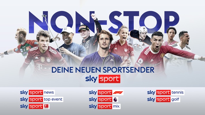 Sky Sport verbessert seine Programmstruktur und bringt neue 24-Stunden-Sportsender