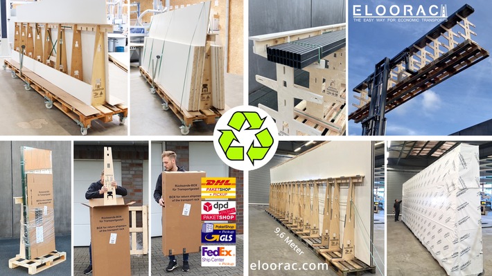 Mit Mehrweg-Transport- und Lagergestellen von ELOORAC zu mehr Nachhaltigkeit im Unternehmen