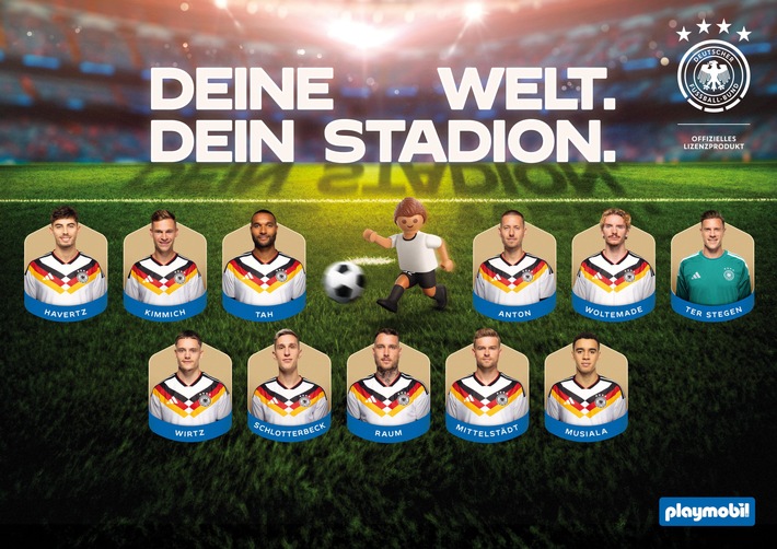 Auf dem Weg zur Fußball-Weltmeisterschaft 2026: Playmobil bringt die Nationalmannschaft ins Spiel