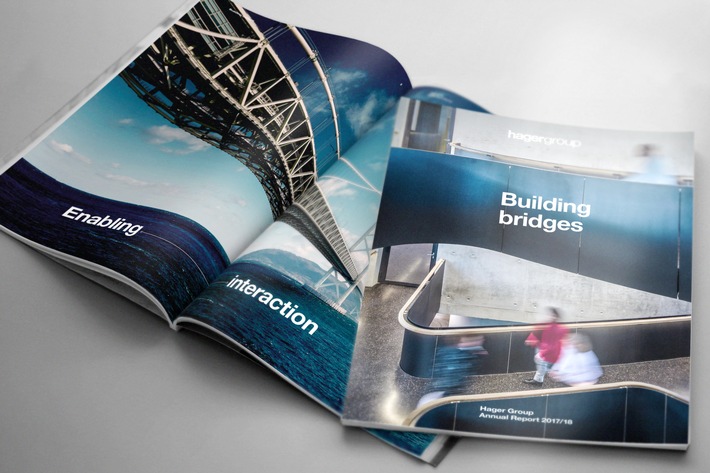 Brücken bauen: Der neue Hager Group Annual Report 2017/18 ist ab sofort verfügbar