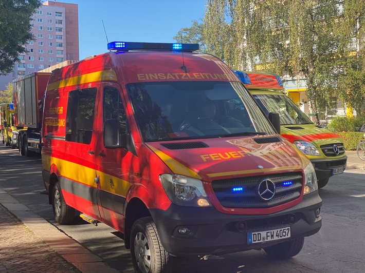 FW Dresden: Brand in einer Toilette der 101. Oberschule