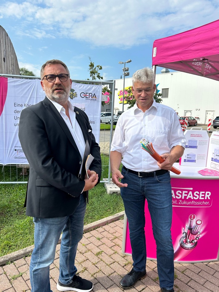 Telekom startet Glasfaser-Ausbau in Gera