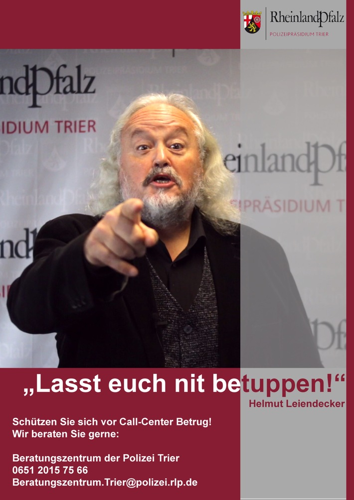 POL-PPTR: "Lasst euch nit betuppen!" Zweites Video veröffentlicht