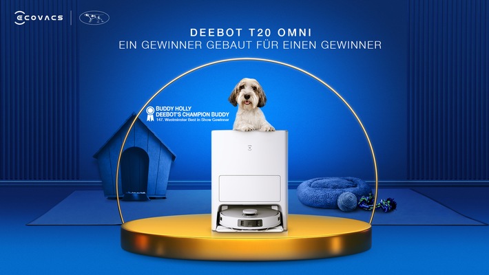 Gewinnerhund der Westminster Kennel Club Dog Show ist offizieller Markenpartner von ECOVACS ROBOTICS