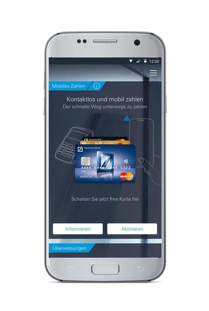 Pressemitteilung Deutsche Bank und Mastercard: Deutsche Bank startet mobiles Bezahlen - Das Smartphone als Geldbörse