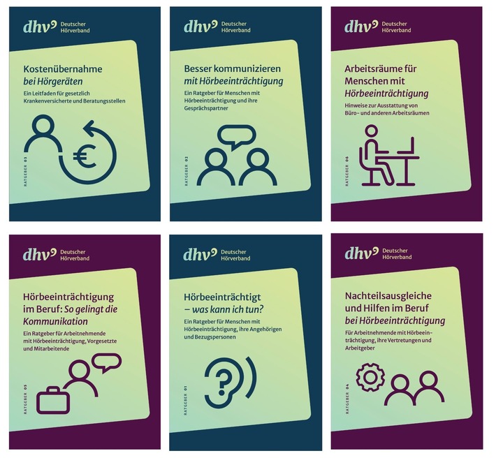 Hörverband mit neuem Auftritt und umfangreichem Info-Paket: DHV präsentiert aktualisiertes Corporate-Design sowie sechs Ratgeber-Broschüren zum Thema Schwerhörigkeit