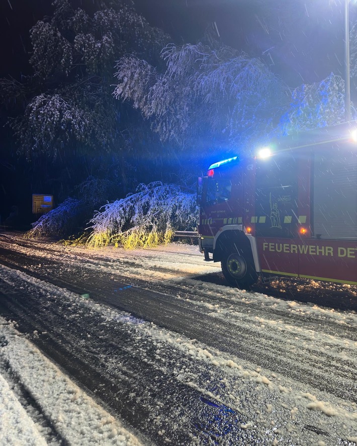 FW-DT: Rund 50 Einsätze durch starken Schneefall