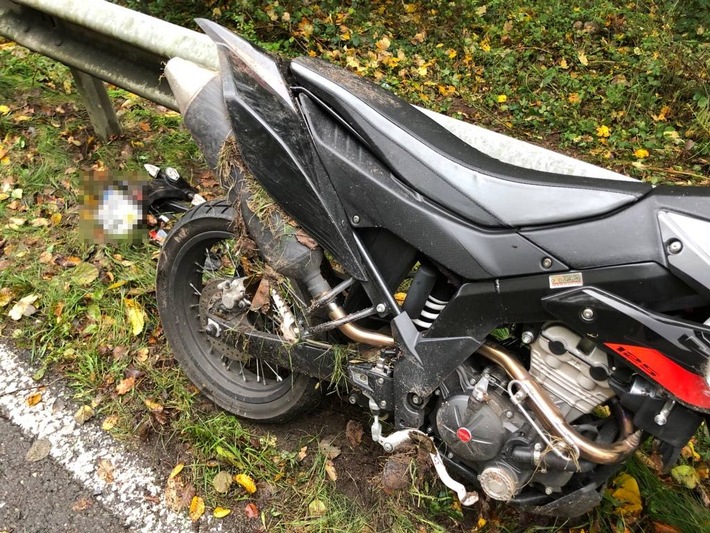 POL-PDNW: Motorradfahrer bei Alleinunfall verletzt