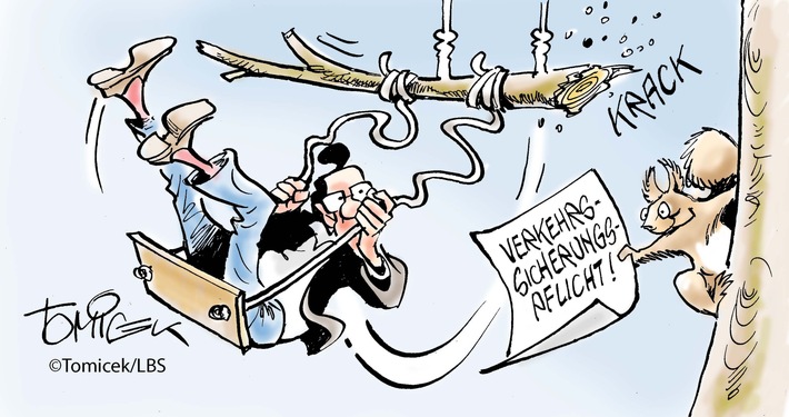 Unfall auf Baumschaukel / Grundstückseigentümer musste haften