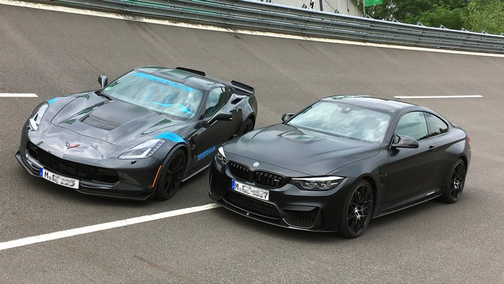GRIP - Das Motormagazin: "BMW M4 Competition gegen Corvette C7 Grand Sport"